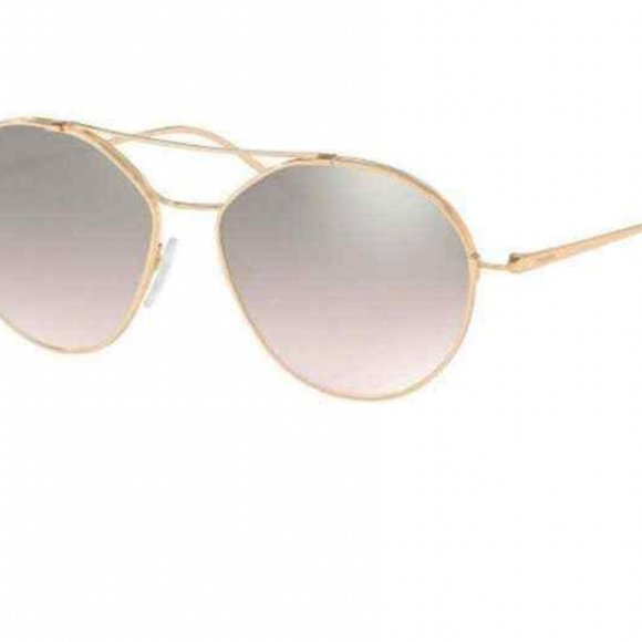 GOLD: Prada SPR 56U 5AK200 Aviator Sunglasses - Picture 3 of 8